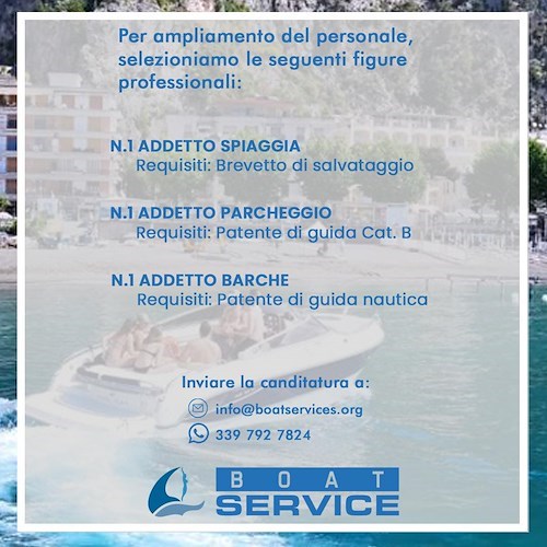 Boat Service ricerca tre nuove figure da integrare nel proprio staff 