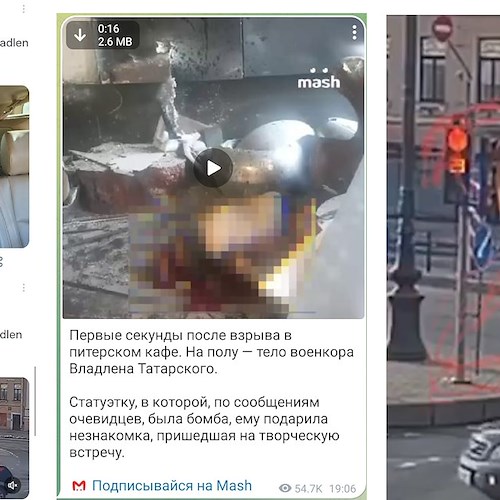 Bomba a San Pietroburgo, è morto il blogger nazionalista Maksim Fomin conosciuto come Tatarsky