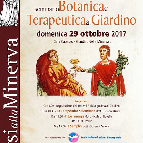 “Botanica e Terapeutica al Giardino”, 29 ottobre a Salerno un seminario di scienze naturopatiche