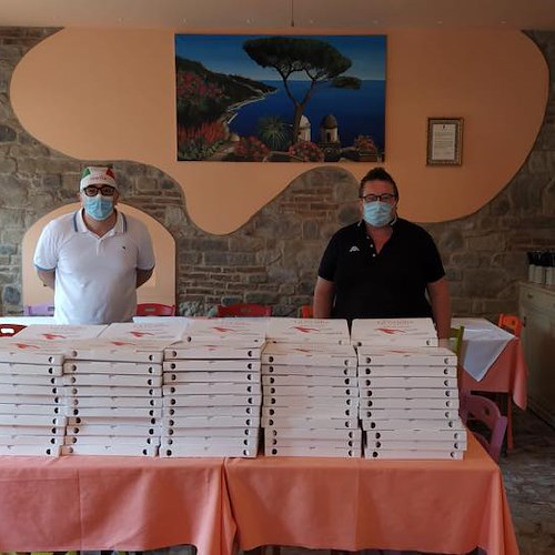 Brescia, cento pizze per l'ospedale: il contributo di Gino e Lucio di Ravello