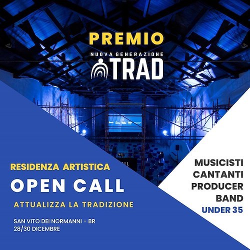 Call per artisti e band under 35: dal 28 al 30 dicembre il premio Nuova Generazione Trad per "attualizzare la tradizione"