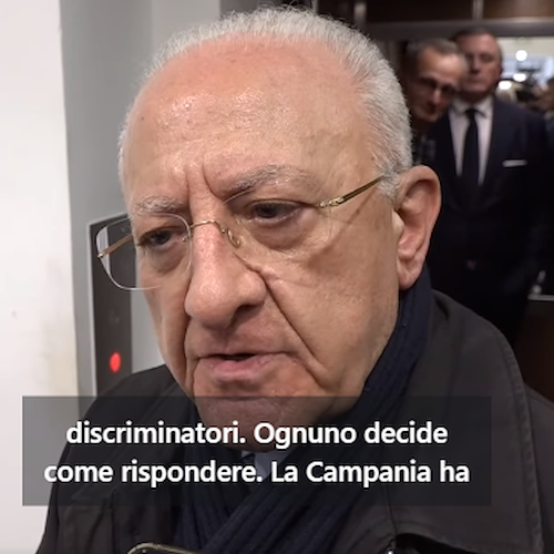 Campania, De Luca denuncia per diffamazione il Ministro Fitto<br />&copy; Regione Campania