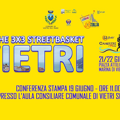 "Canestri sul Mare", a Vietri sul Mare la terza edizione dell’Estathé 3×3 Italia Streetbasket Circuit