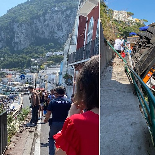 Capri: a un anno dalla tragedia del bus al via i lavori di ripristino del muretto sfondato