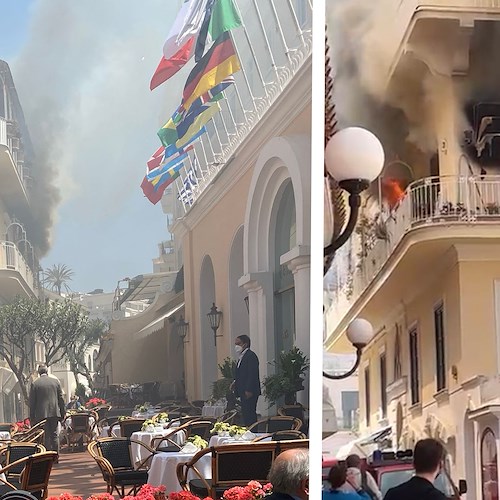 Capri, incendio devasta appartamento in via Camerelle: tanta paura ma nessun ferito