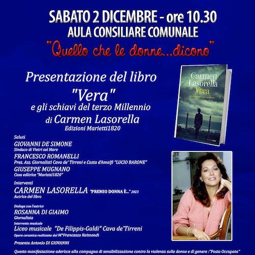 Carmen Lasorella presenta il libro "Vera e gli schiavi del Terzo Millennio" a Vietri sul Mare