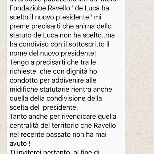 Caso Fondazione Ravello, Sindaco sotto accusa: «Se c’è stato un corto circuito non è dipeso da me»