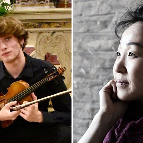 Cava de' Tirreni, il violinista Mattia Pagliani e la pianista giapponese Mari Fujino inaugurano "Concerti d'autunno"