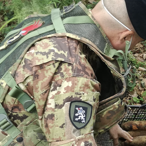 Cerca funghi a Tramonti ma trova un ordigno bellico risalente alla Seconda Guerra Mondiale