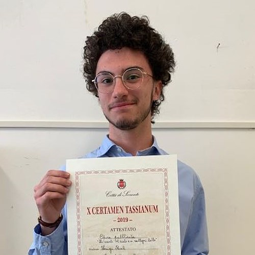 Certamen Tassianum 2019: a Sorrento premiata la lirica degli studenti del "Marini-Gioia" di Amalfi