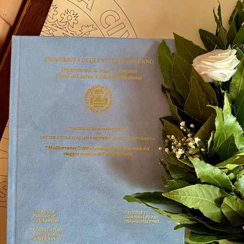 Cetara: Laurea Triennale per Lucia Erika Liguori  con un “focus” sul Poeta Umberto Saba