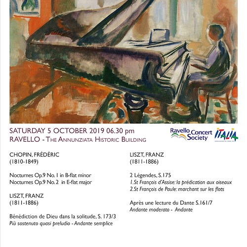 Chamber music in Ravello, il programma del 4 e 5 ottobre