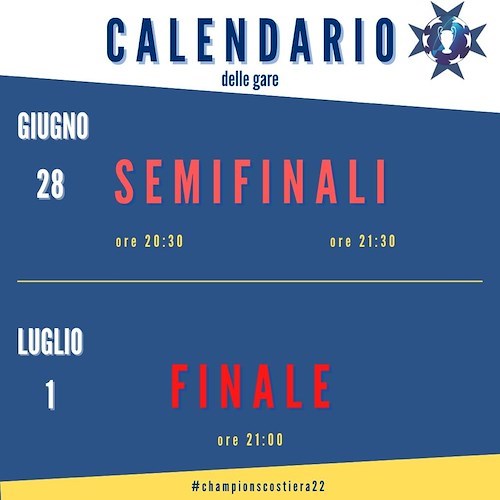 "Champions Costiera", stasera a Maiori la prima partita del torneo di calcio a 11