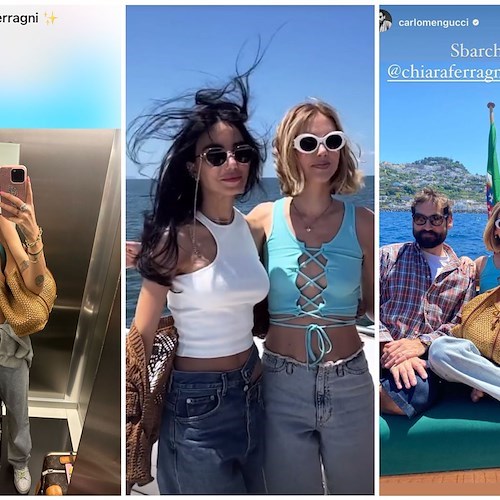 Chiara Ferragni a Capri per il weekend con Chiara Biasi: «È uno dei miei posti preferiti al mondo!» 