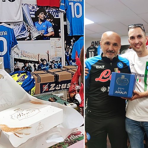 Colazione con il pasticciotto al limone amalfitano di "Pansa" per il Napoli e mister Spalletti