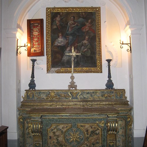 Conca dei Marini, continuano i restauri ai tesori della chiesa di Santa Rosa [FOTO]