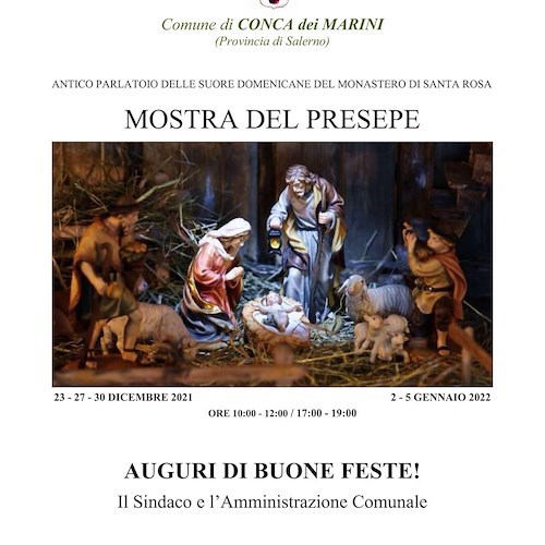 Conca dei Marini organizza la prima edizione della "Mostra del Presepe" /DATE e ORARI