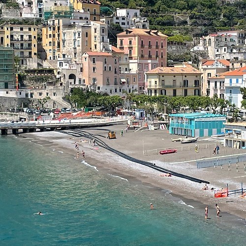 Condotta sottomarina al largo di Minori, Strianese: «Appena terminata entrerà subito in funzione»