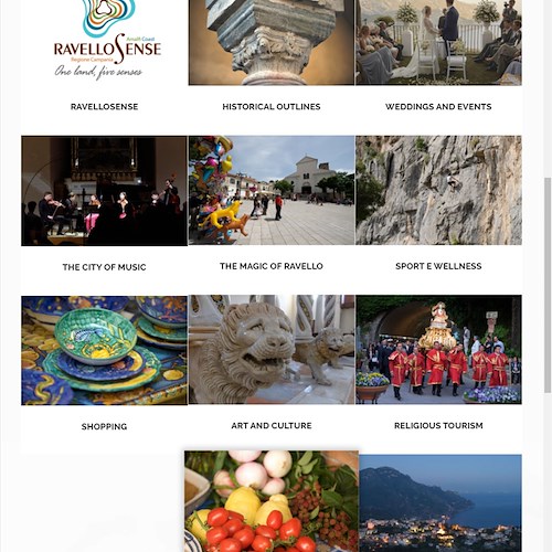 Consorzio turistico Ravello Sense, ecco il nuovo portale web con gli appuntamenti emozionali d'autunno 