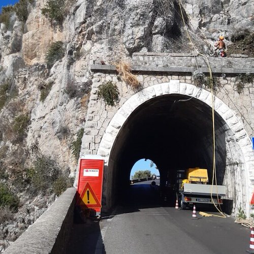 Costa d'Amalfi, quasi ultimata messa in sicurezza dei costoni a Punta Giobbe e Lido di Praia
