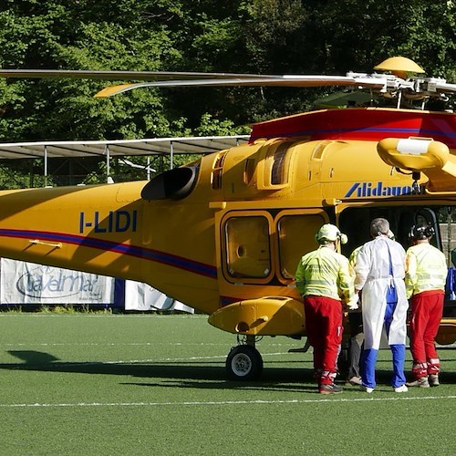 Costa d'Amalfi: trasferito a Bari 62enne ustionato 