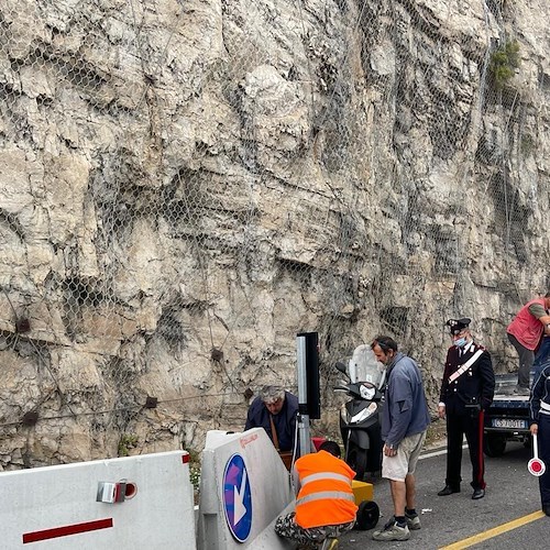 Costoni rocciosi sull'Amalfitana: Anas revoca l'appalto dopo gravi ritardi sui lavori