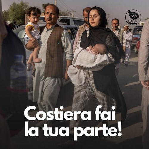 Crisi umanitaria Afghanistan, da collettivo UANM appello a Sindaci Costa d'Amalfi