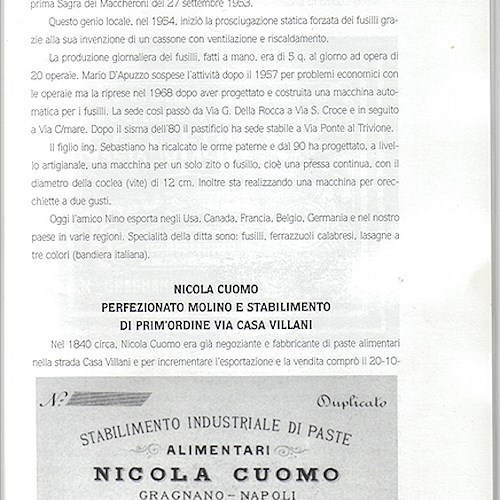 Da Gragnano la pasta con la croce d'Amalfi. L'idea del Pastificio Cuomo