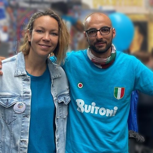 Da Milano a Napoli in bicicletta per festeggiare lo scudetto e sostenere il Santobono /foto