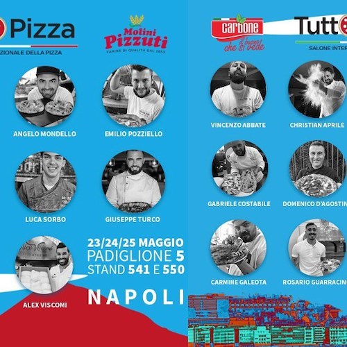 Dal 23 al 25 maggio ai cooking show di "Tuttopizza" anche esponenti dalla Costa d'Amalfi 