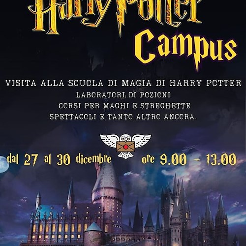 Dal 27 al 30 dicembre arriva l’Harry Potter Campus al castello di Somma Vesuviana