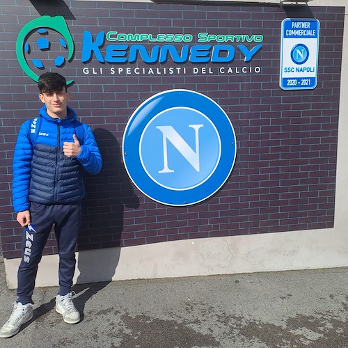 Dal Football Club Costa d'Amalfi Samuel Carrano in prova al Napoli Under 14