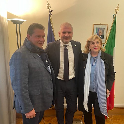 Dalla Costa d’Amalfi a Roma per incontrare Luigi D’Eramo, Sottosegretario al Ministero della Sovranità Alimentare, con deleghe Dop e Igp
