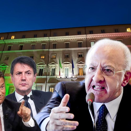 De Luca: «Crisi di Governo è imbarazzante». E sul Covid: «Responsabilità o chiudo la Campania»