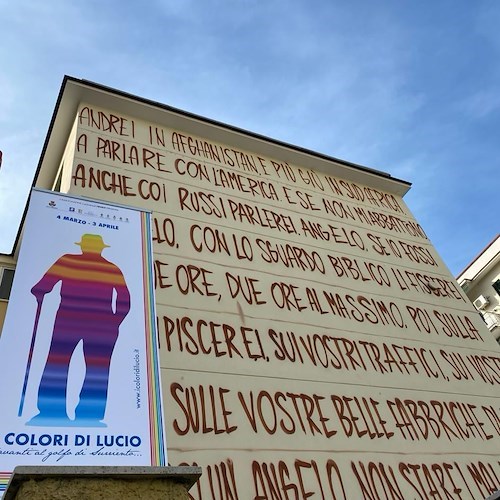 Dieci anni fa ci lasciava Lucio Dalla, Sorrento gli dedica un murale e una rassegna lunga un mese