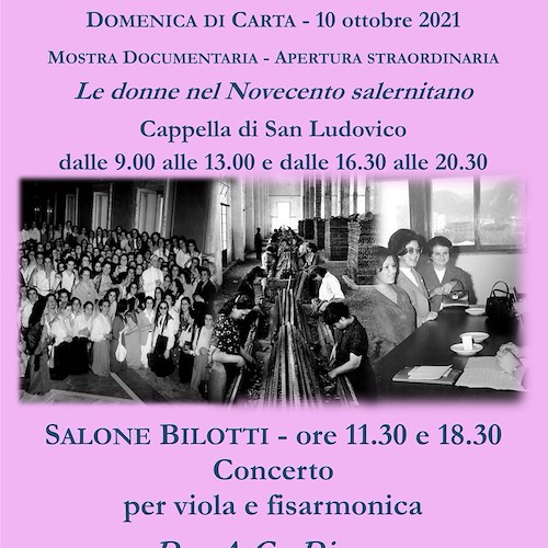Domenica di Carta 2021: 10 ottobre appuntamento all’Archivio di Stato di Salerno