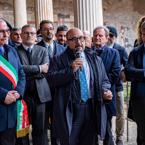 Dopo 20 anni riapre la Casa dei Vettii, simbolo di Pompei. Ministro Sangiuliano: «Un regalo al mondo»