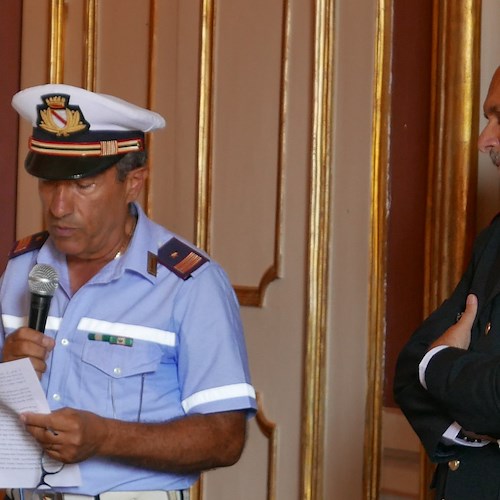 Dopo vent’anni il Comandante di Polizia Locale Giuseppe Rivello saluta la Costa d'Amalfi per la meritata quiescenza /FOTO