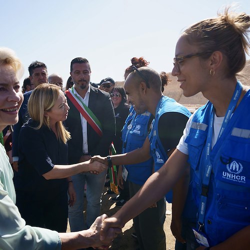 Meloni e von der Leyen in visita a Lampedusa<br />&copy; Governo