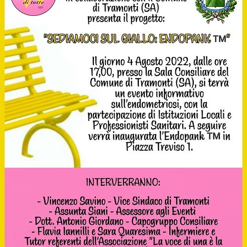 Endometriosi: se ne parla con gli esperti a Tramonti, 4 agosto l'inaugurazione della "Endopank"