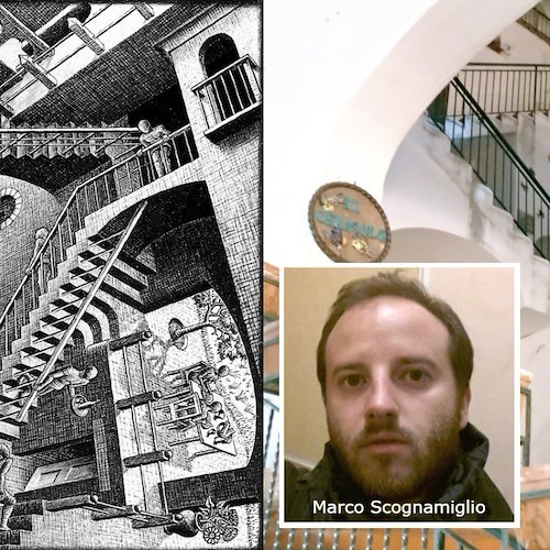 Escher, la costiera anche in “Relatività”? La probabile e suggestiva scoperta ad Amalfi
