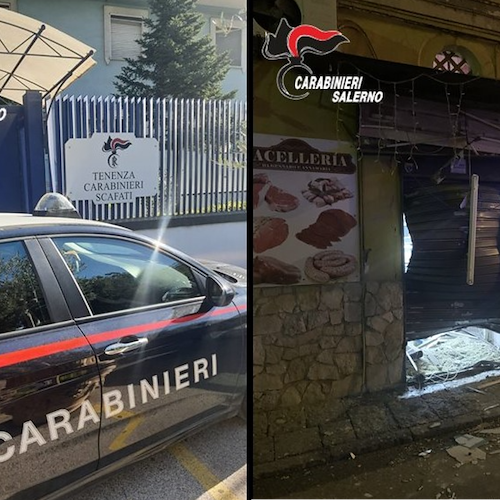 Fecero esplodere ordigno davanti a macelleria di Scafati: nei guai cinque giovani
