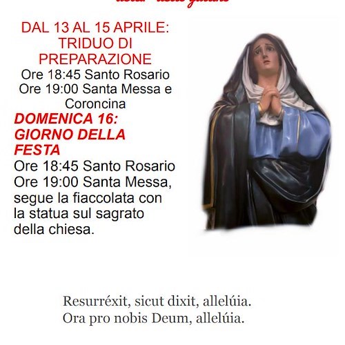 Figlino di Tramonti si prepara a onorare la Beata Vergine Addolorata, detta “delle galline”