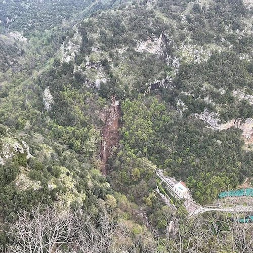 Frana a Valle delle Ferriere: in corso by-pass condotta idrica per Amalfi, si attende progetto per risanamento sentiero