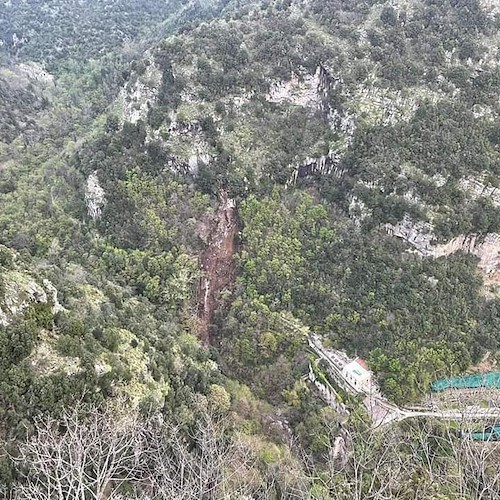 Frana Valle delle Ferriere, sopralluogo tra Comune di Scala e Genio Civile per messa sicurezza 