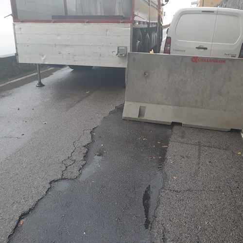 Furore, bonifica al costone franato effettuata: Provincia dispone riapertura strada