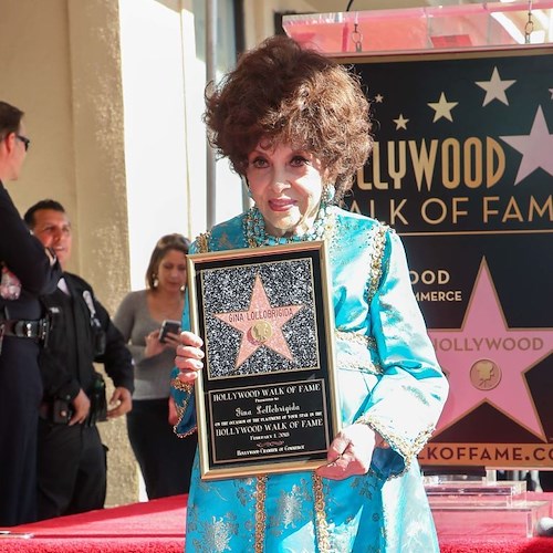 Gina Lollobrigida sulla Walk of Fame: sbarcò ad Hollywood con "Il Tesoro dell'Africa" girato a Ravello