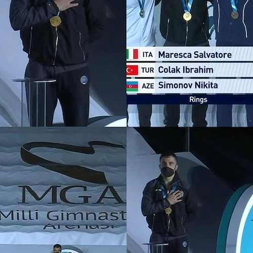 Ginnastica artistica, il campano Salvatore Maresca porta l’Italia sul podio internazionale e conquista l'oro alla World Cup di Baku