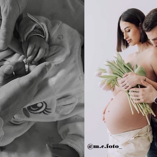 Gioia tra Maiori, Roma e Parma per la nascita di Dafne. Auguri a Miriana e Manuel!