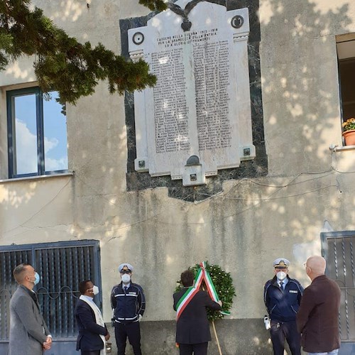 Giorno dell’Unità Nazionale, Tramonti ricorda i caduti in guerra con un duplice appuntamento